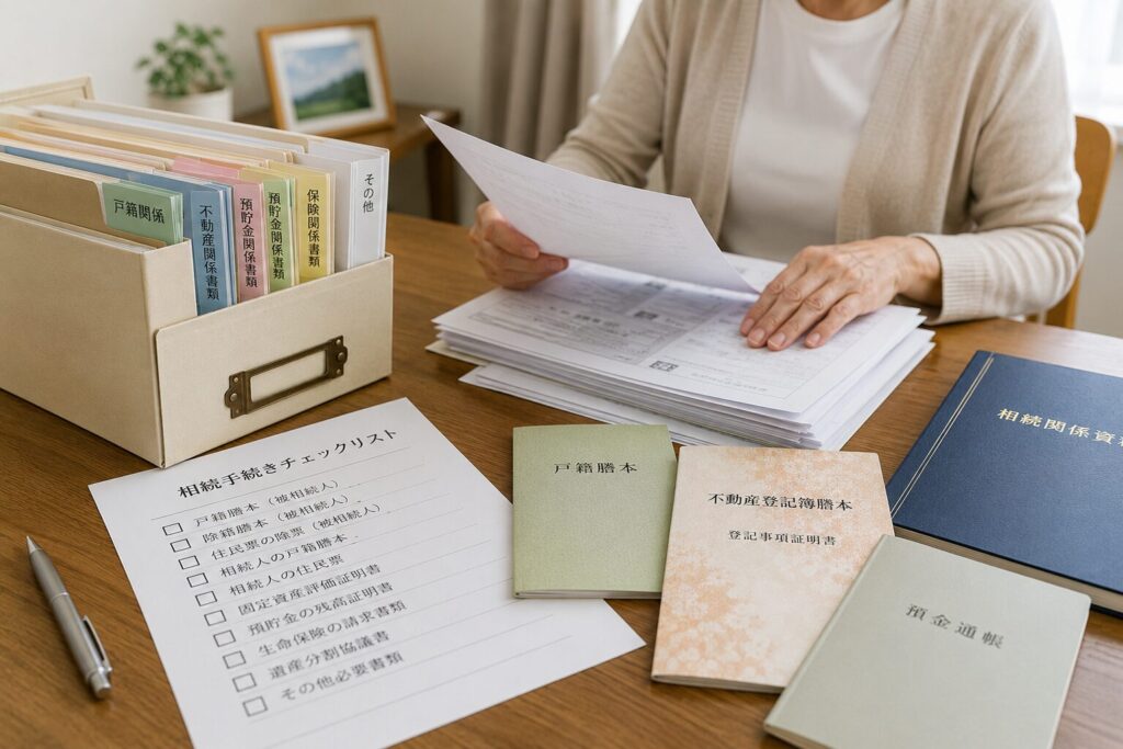 相続発生後にすぐ必要になる書類一覧